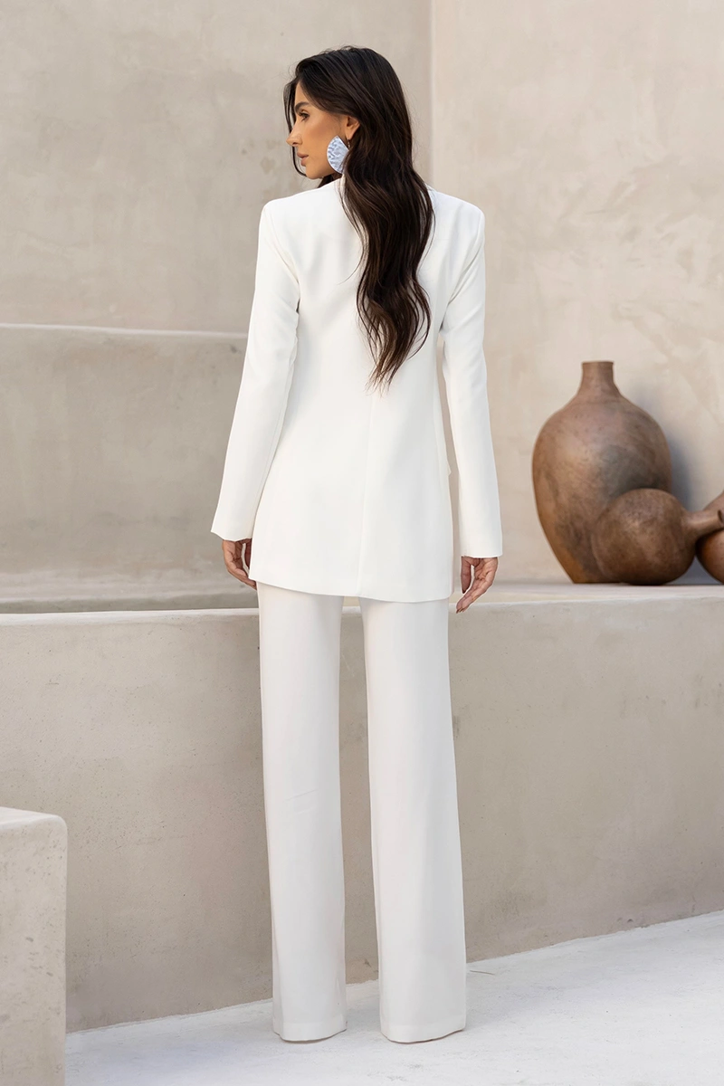 Dot Clothing - Blazer Dot Clothing Evie Tailoring Off White - 2798OFF