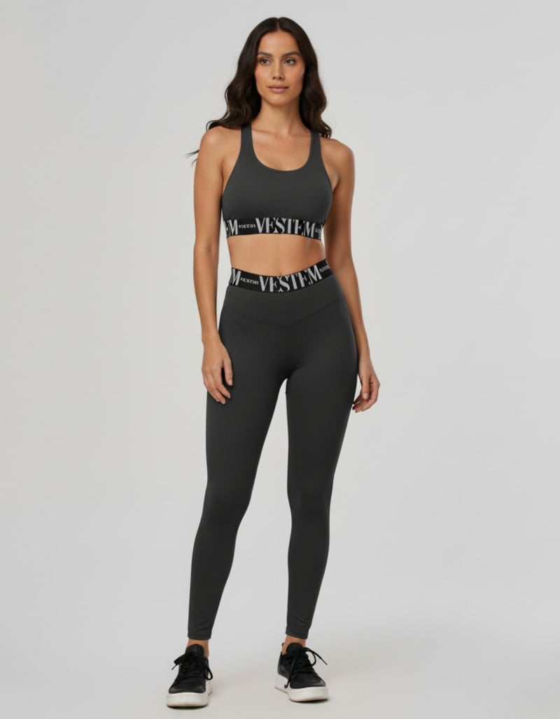 Vestem - Legging and Top Set Luciana Gray Carbox - CJ207.C0437
