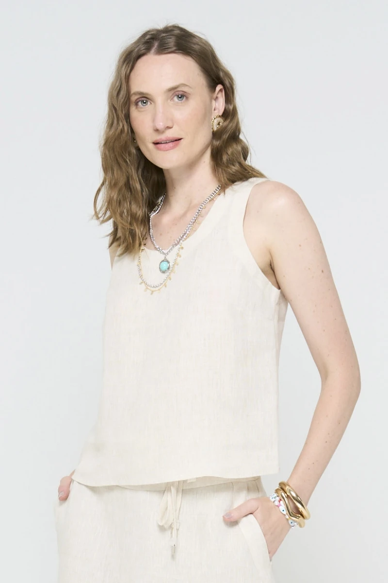 Hidrogênio - TANK TOP WITH NATURAL FLAPPING - 20502182