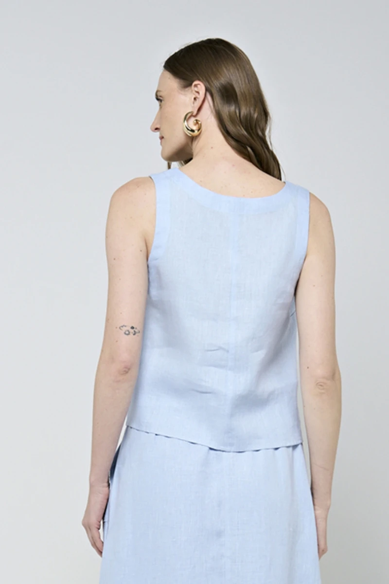 Hidrogênio - BABY BLUE TANK TOP WITH RED RELEASE - 20502111