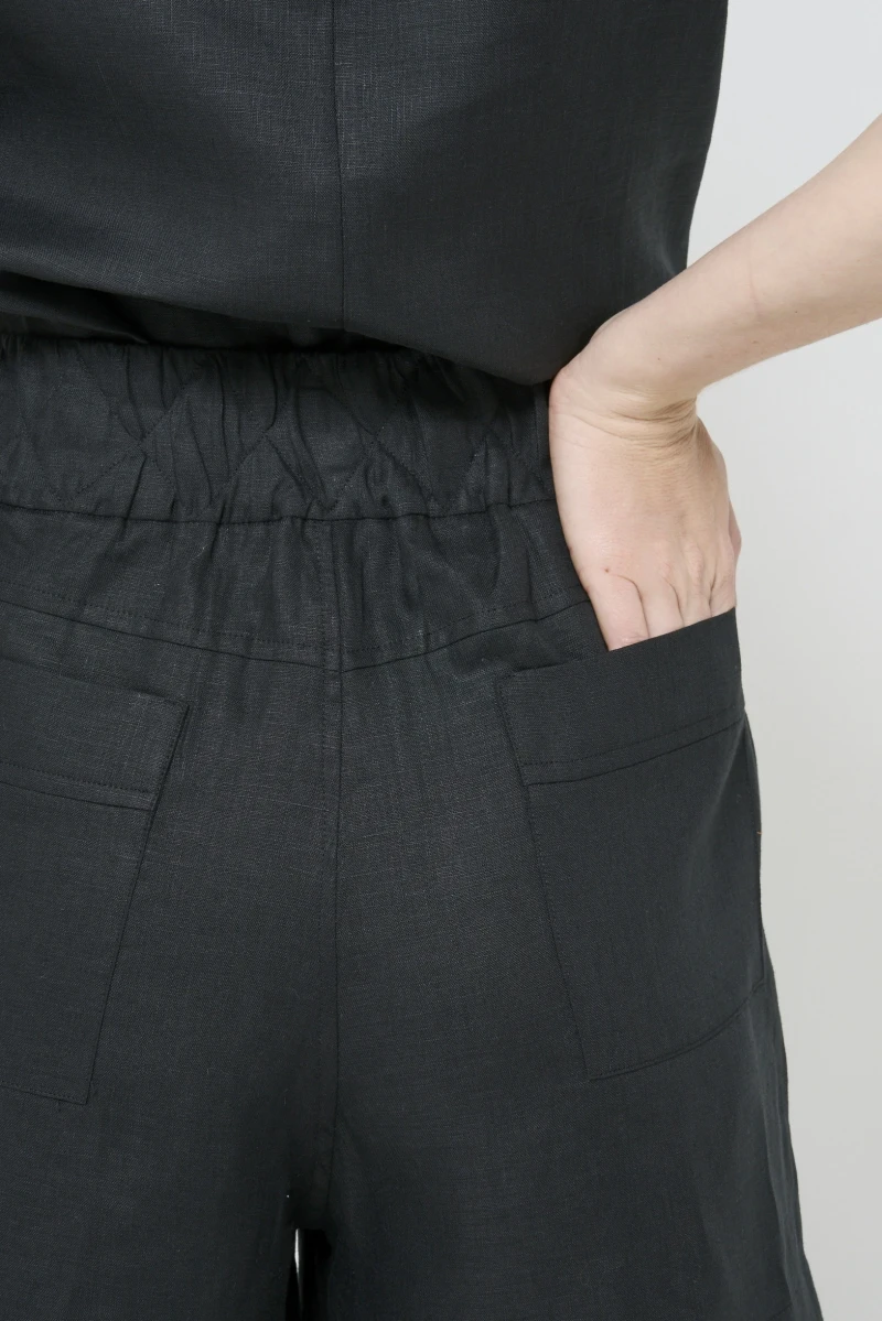 Hidrogênio - BLACK SHORTS WITH LAPELS - 20500001