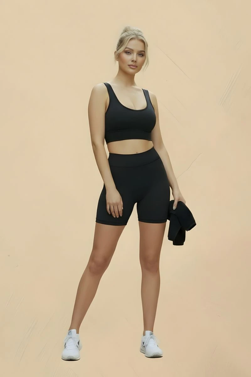 Hipkini - Seamless Movement Fitness Shorts, Black - 33331843