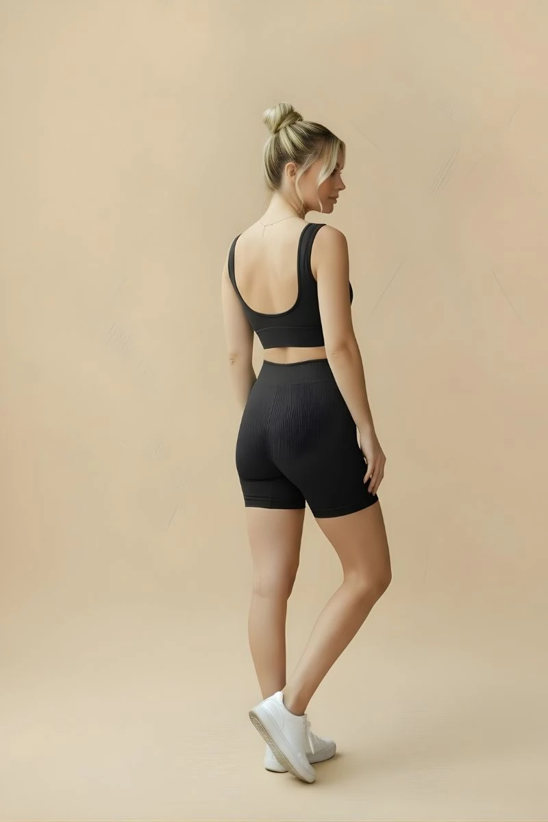 Hipkini - Seamless Movement Fitness Shorts, Black - 33331843