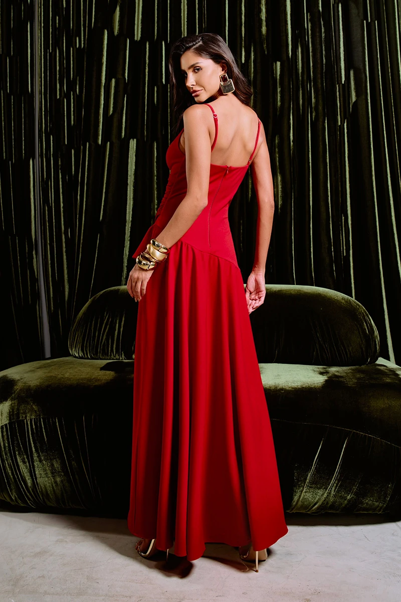 Dot Clothing - Dress Dot Clothing Longuete Loreta Red - 2895VERM