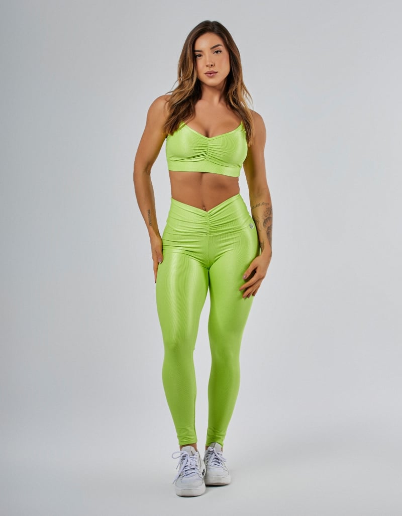 Vestem - Conjunto Legging Fuso e Top Cyber Verde Neon - CJ229.PE.C0041