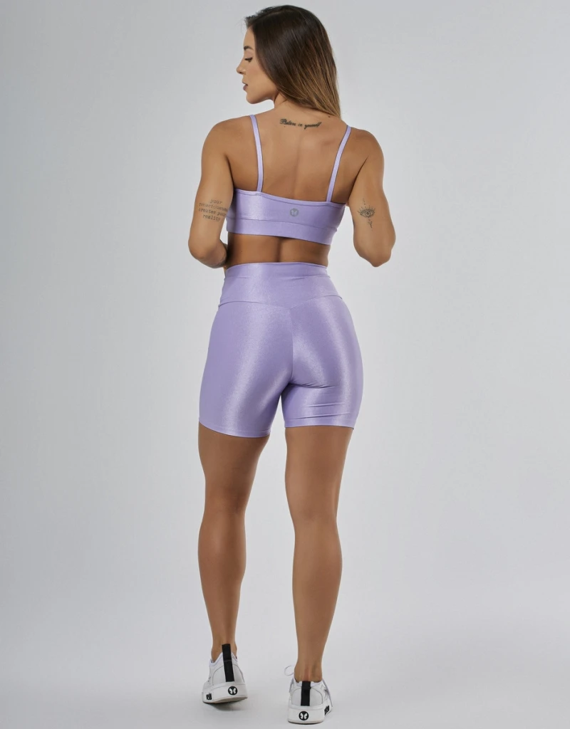 Vestem - Cyber Lilac Shorts and Top Set - CJ230.PE.C0023