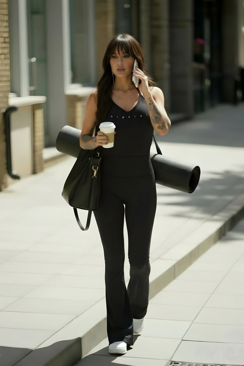 Hipkini - Jumpsuit Fitness Style Yourself Black Flare - 33331521