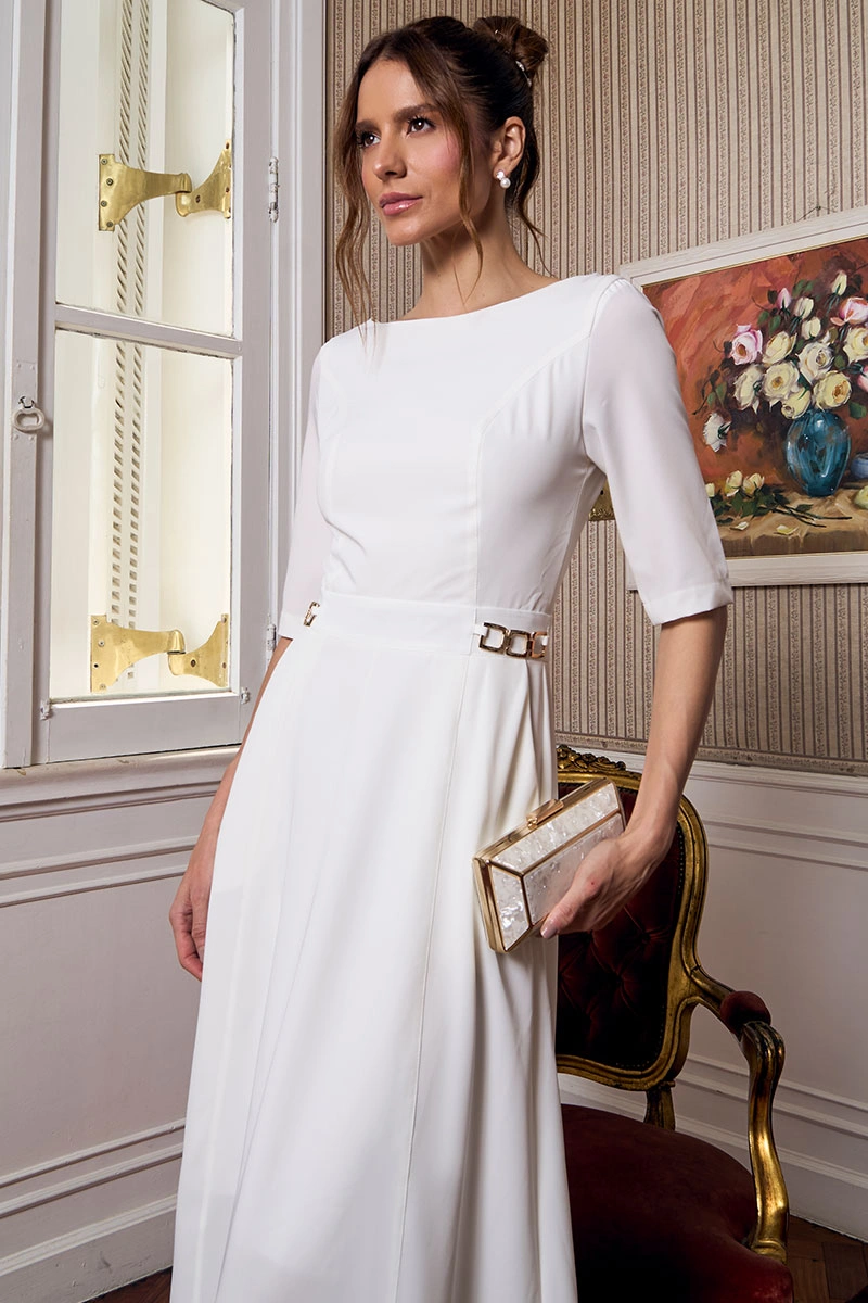 Miss Misses - Vestido Hebe Off White - 54704030