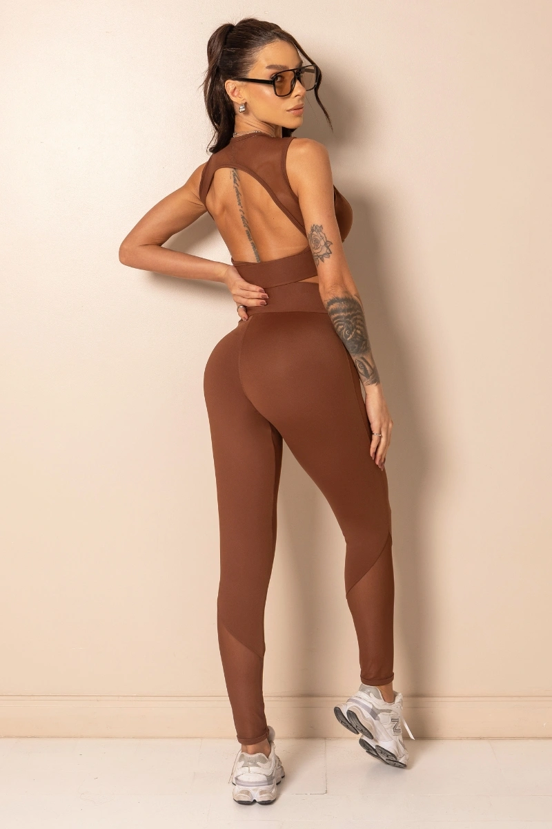 Hipkini - Legging Fitness Style Yourself Caramel Coffee - 33331542
