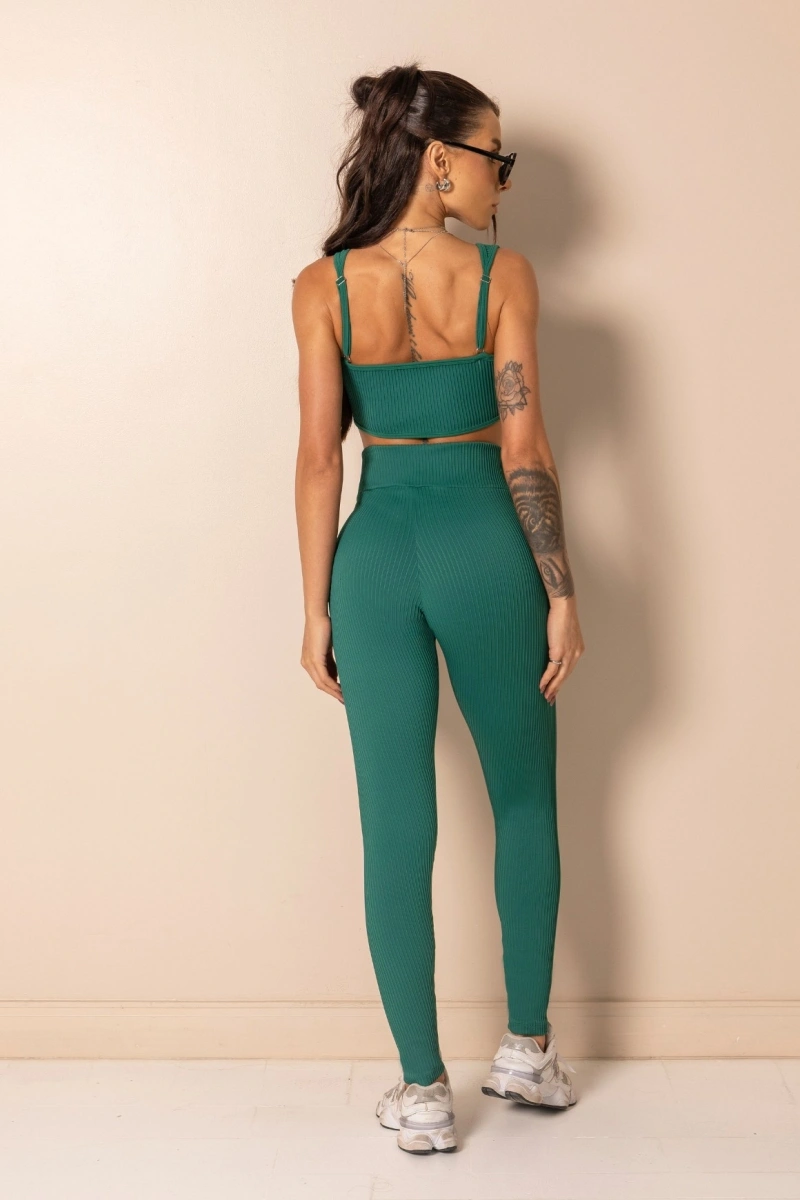 Hipkini - Legging Fitness Style Yourself Dark Green - 33331545