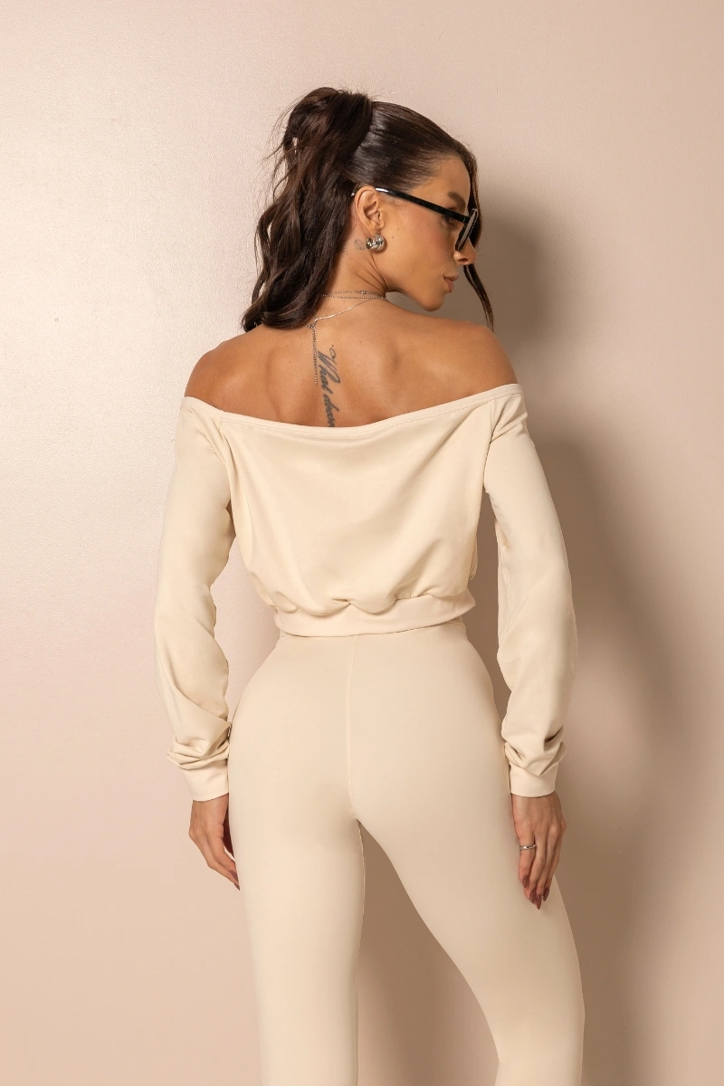 Hipkini - Shirt Style Yourself Cream shoulder to shoulder - 33331558