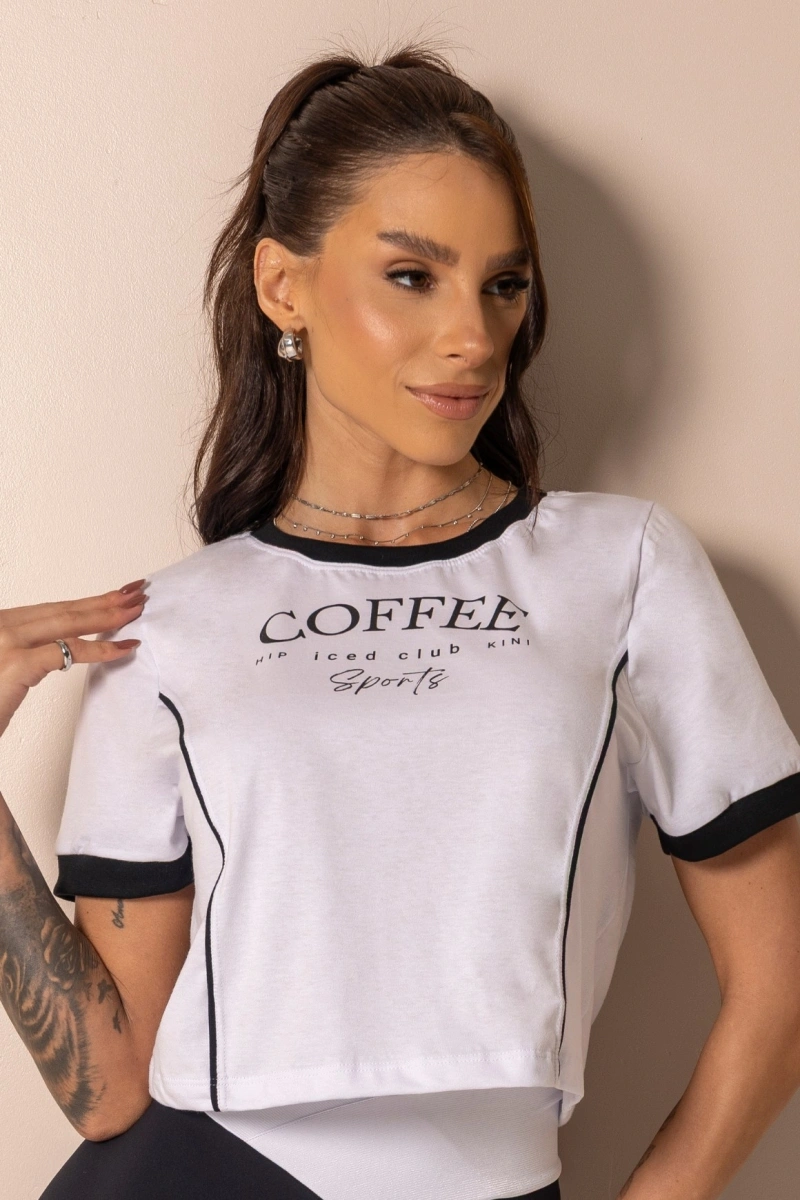 Hipkini - Shirt Cropped Fitness Style Yourself White - 33331405