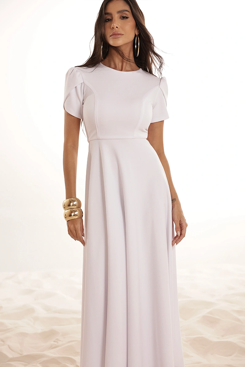 Dot Clothing - Dress Dot Clothing Anna Longuete sleeve Envelope Off White - 2905OFF