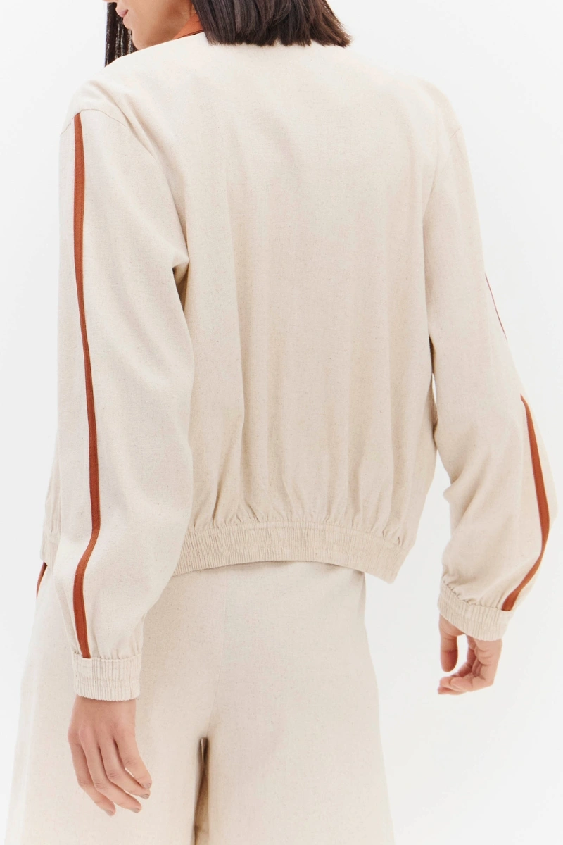 LANÇA PERFUME - Long-sleeved Linen Jacket by Lança Perfume - 1124