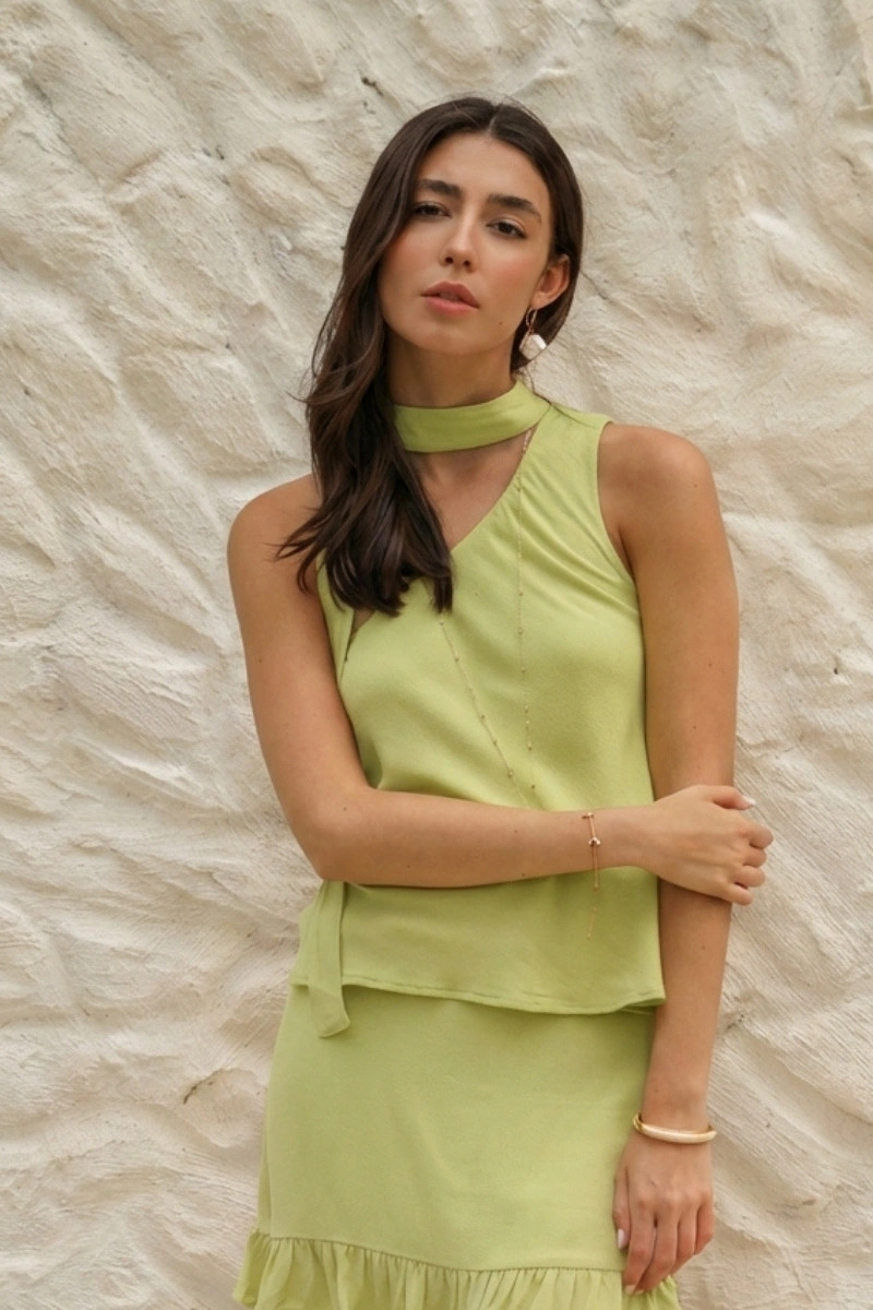 N-BLOOM - Blusa Lírio Enviesada - B025