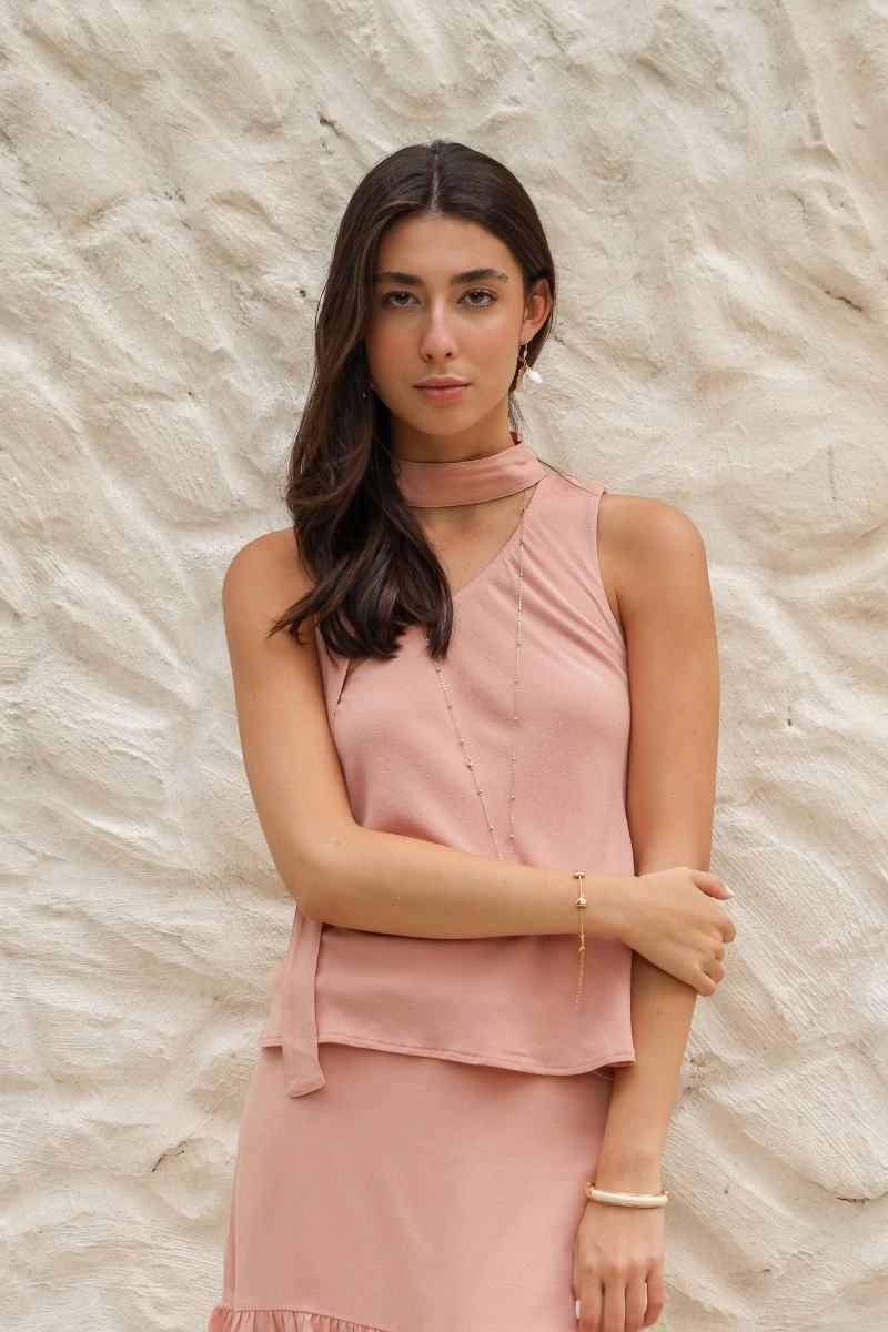 N-BLOOM - Blusa Lírio Enviesada - B025