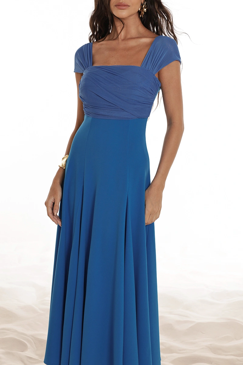 Dot Clothing - Dress Dot Clothing Marina Skirt A-line with tulle in blue - 2918AZUL