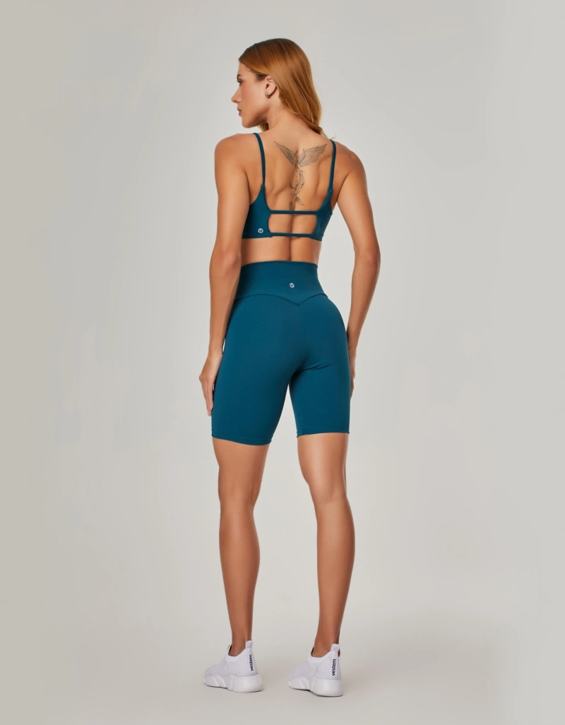 Vestem - Submarine Blue Silk Essence Shorts - BER273.NY.C0084