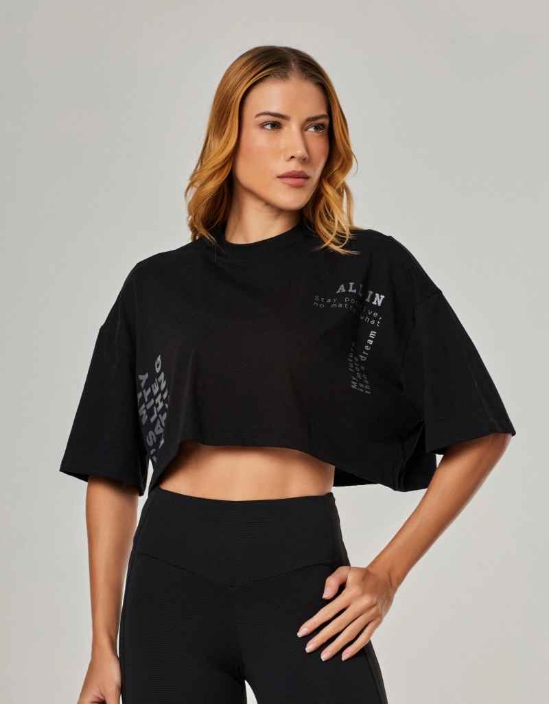 Vestem - Camiseta Cropped All In Preto - BMC860.NY.C0002