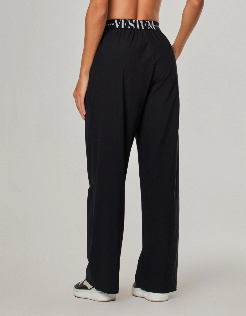 Vestem - Black Flow Wide-Leg Pants - CAL164.NY.C0002