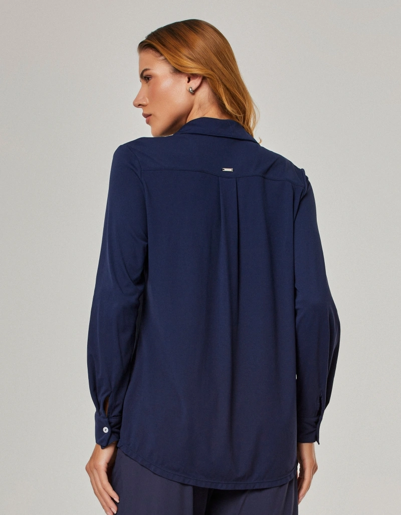 Vestem - Flow Shirt, Dark Navy - CMS01.NY.C0173