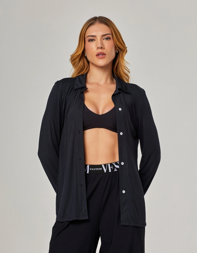 Vestem - Camisa Flow Preto - CMS01.NY.C0002