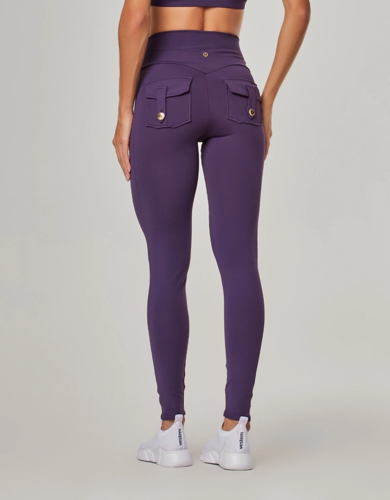Vestem - Shape Up Leggings with Pockets, Amethyst Purple - FS1596.NY.C0515