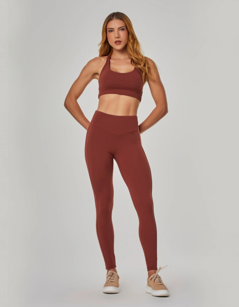 Vestem - Brown Cross Leggings - FS1630.NY.C0729