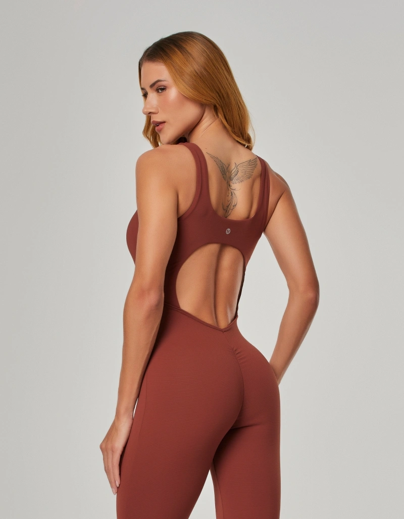Vestem - Invisible Jumpsuit Cross Brown Mascavo - MAC298.NY.C0729