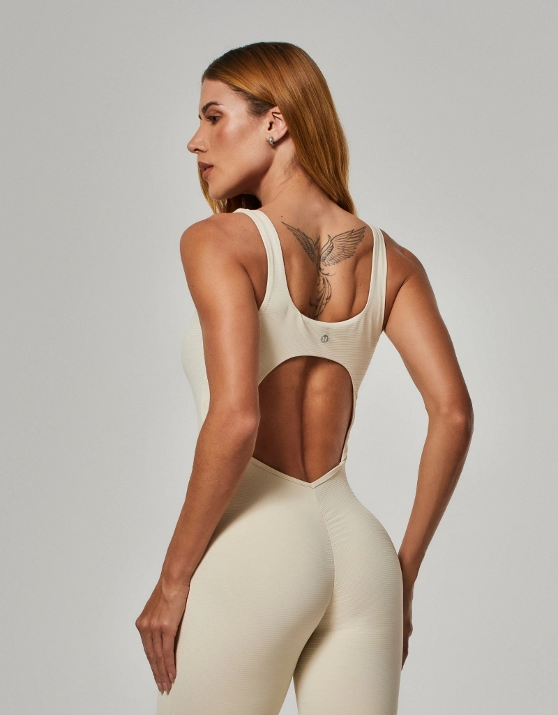 Vestem - Invisible Jumpsuit Cross Off White - MAC298.NY.C0294