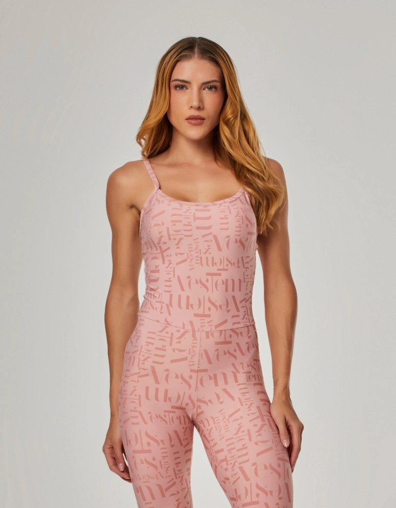 Vestem - Jumpsuit Logomania Myst Vestem pink Romance - MAC303.NY.E1331.V26