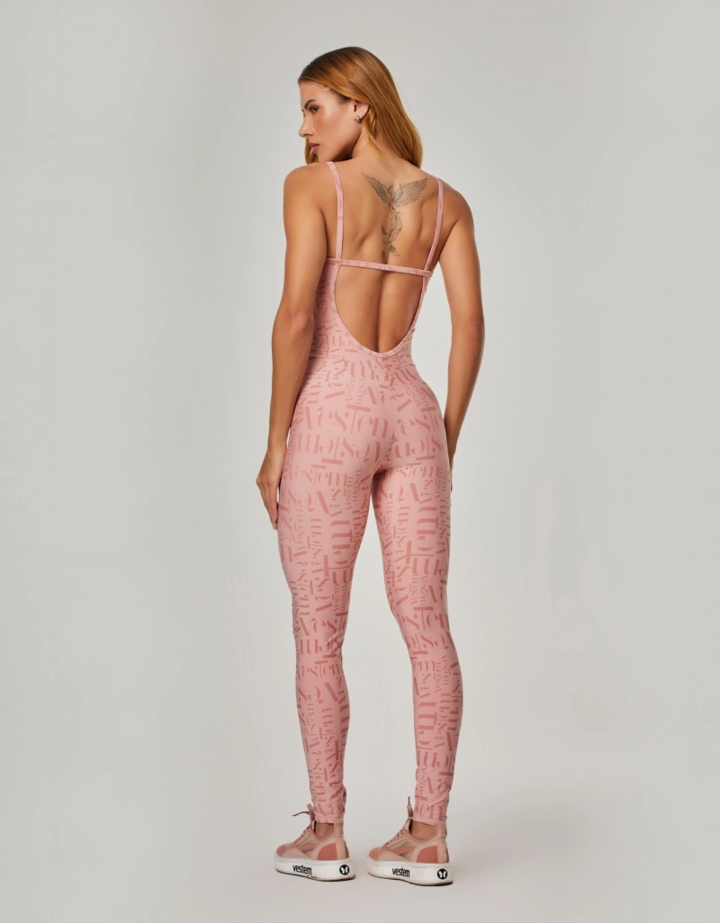 Vestem - Jumpsuit Logomania Myst Vestem pink Romance - MAC303.NY.E1331.V26