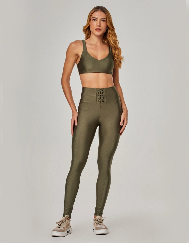 Vestem - Top Cropped Media Support Keyla Military Green - TOP1296.NY.C0334