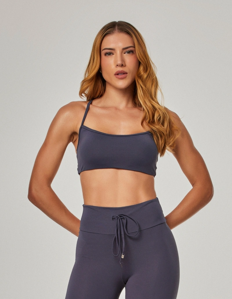 Vestem - Top Média Sustentação Icone Cinza Carbox - TOP1305.NY.C0437