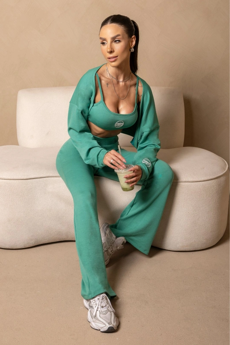 Hipkini - Leggingss Fitness Wellness Green Flare - 33331606