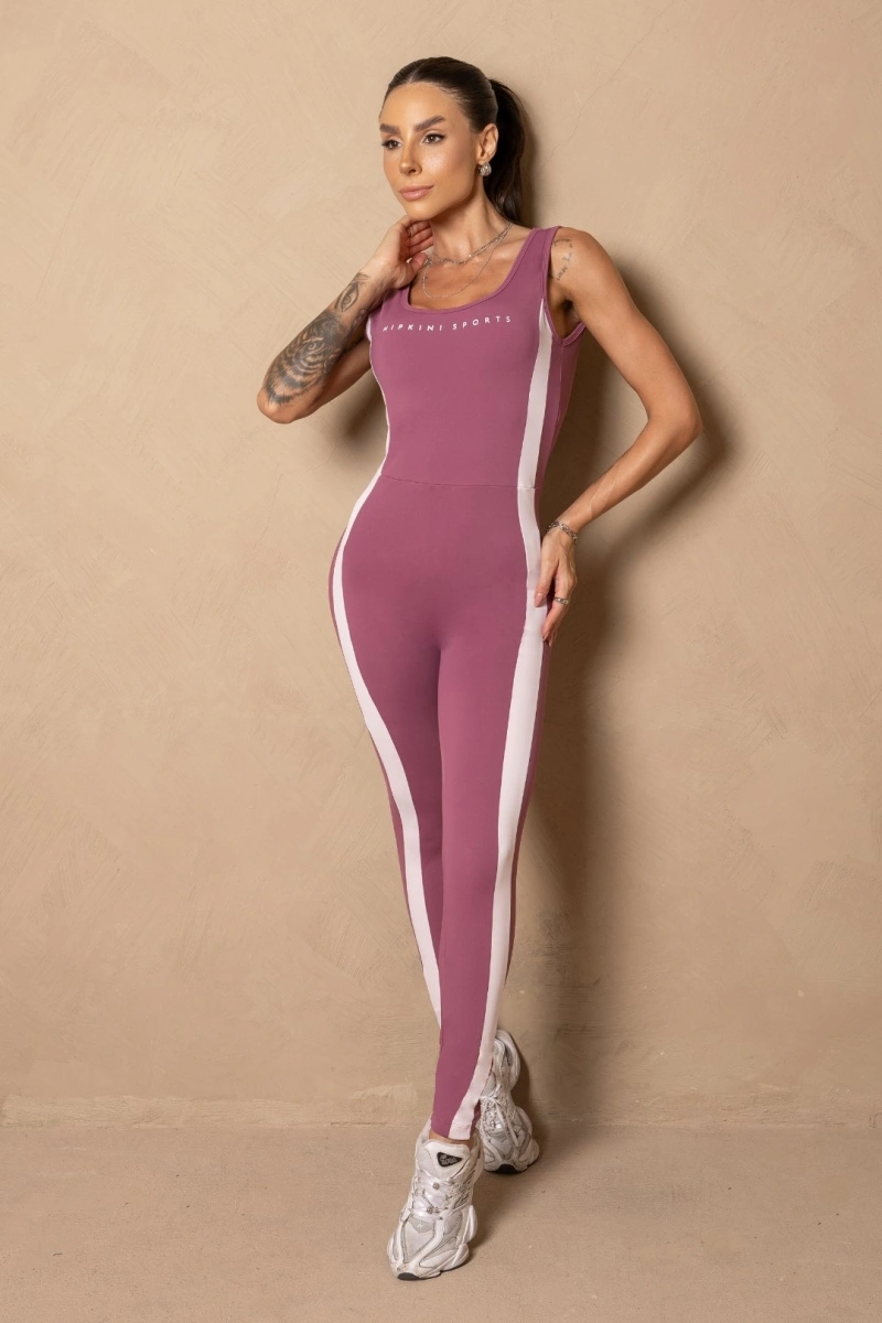 Hipkini - Jumpsuit Fitness Wellness Old Rosê - 33331626