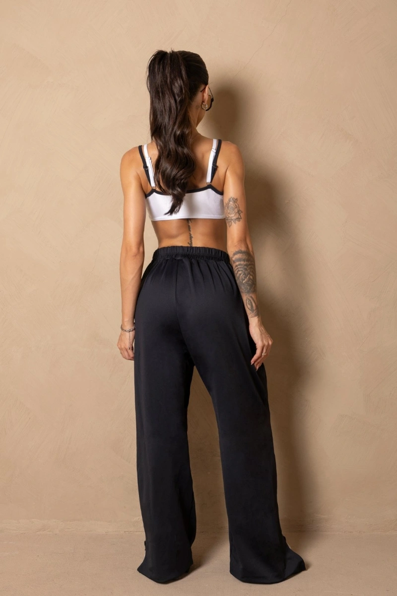 Hipkini - Pants Fitness Wellness Black Wide Leg - 33331596