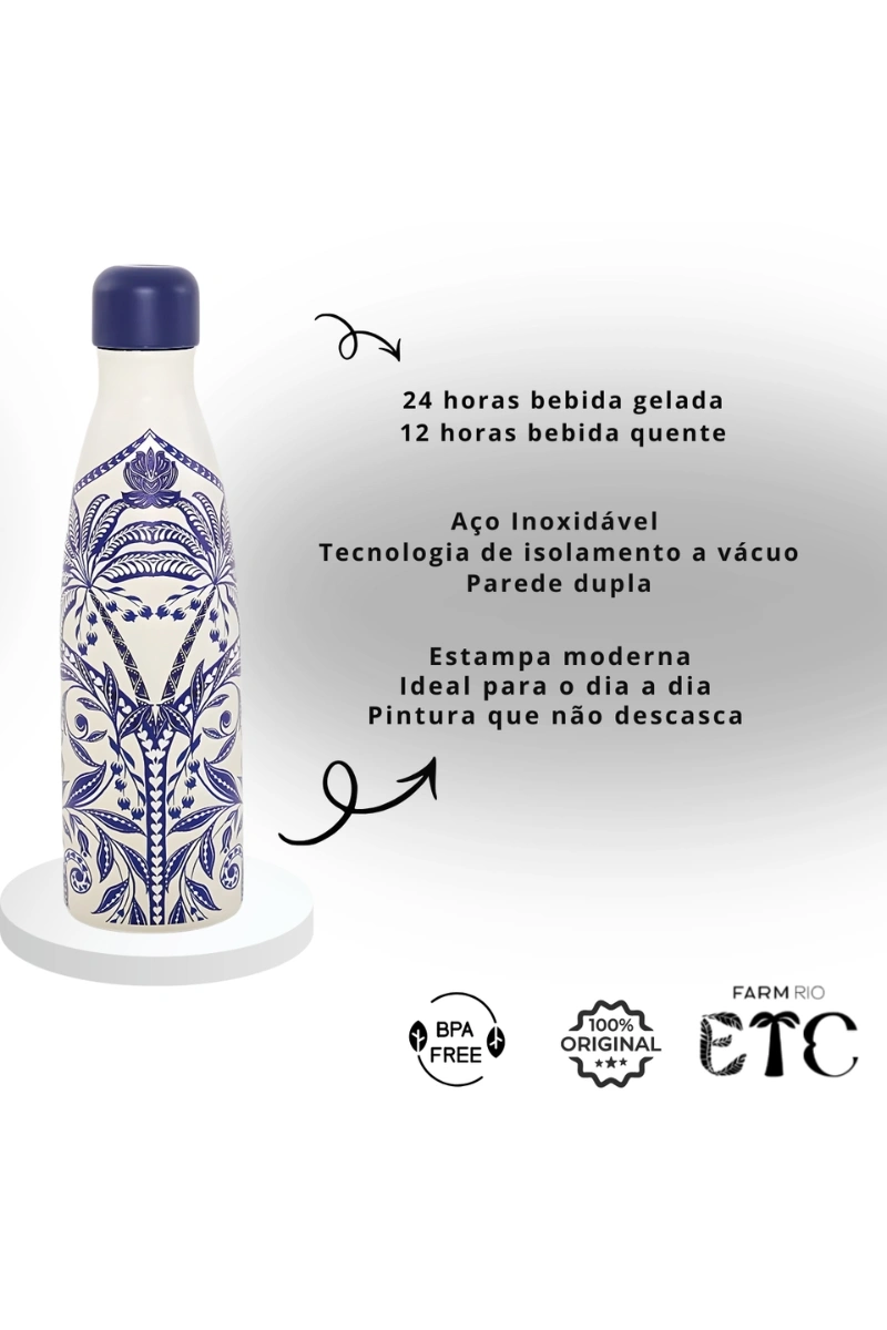 FARM - FARM COCONUT TREE FLOWER THERMAL BOTTLE 500ML - 78332245