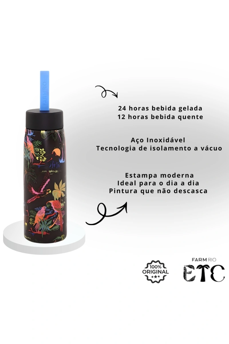 FARM - FARM DESCOLADINHA 500ML THERMAL BOTTLE - 78328873