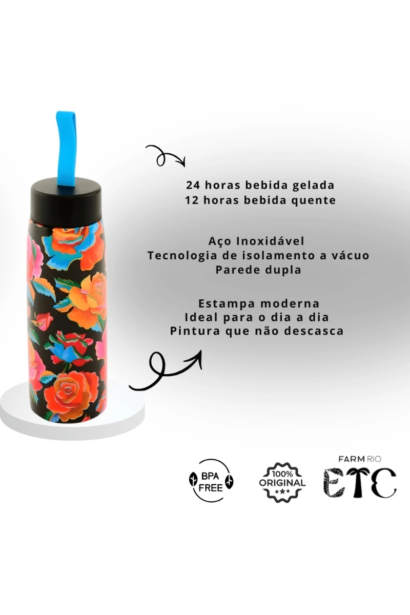 FARM - FARM ROSES THERMOS BOTTLE 500ML - 78328673