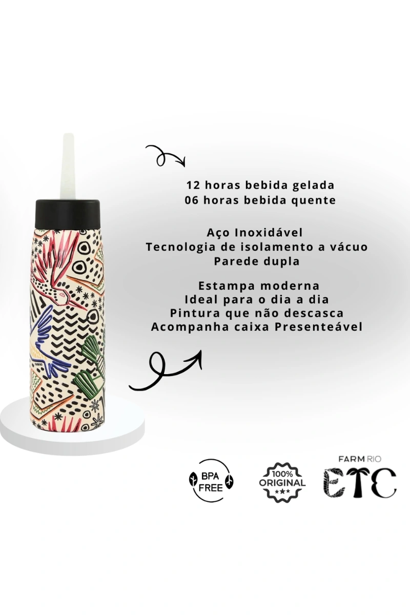 FARM - FARM FLOR URBANO 500ML THERMAL BOTTLE - 78329873