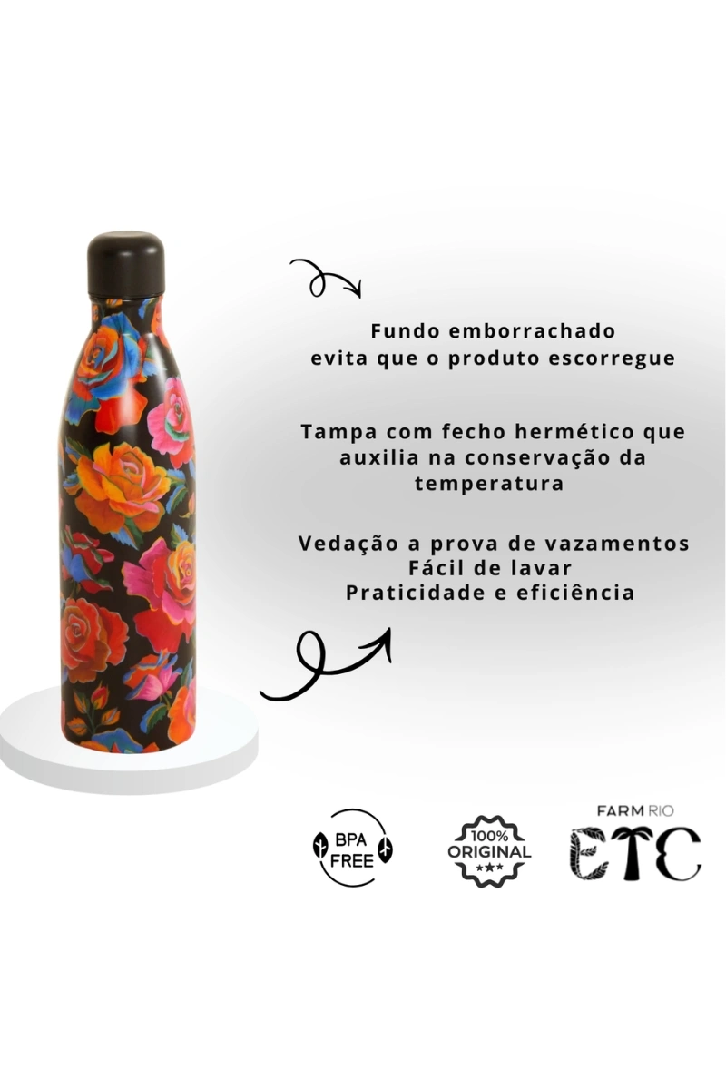 FARM - FARM ROSES THERMAL BOTTLE 750ML - 78328675