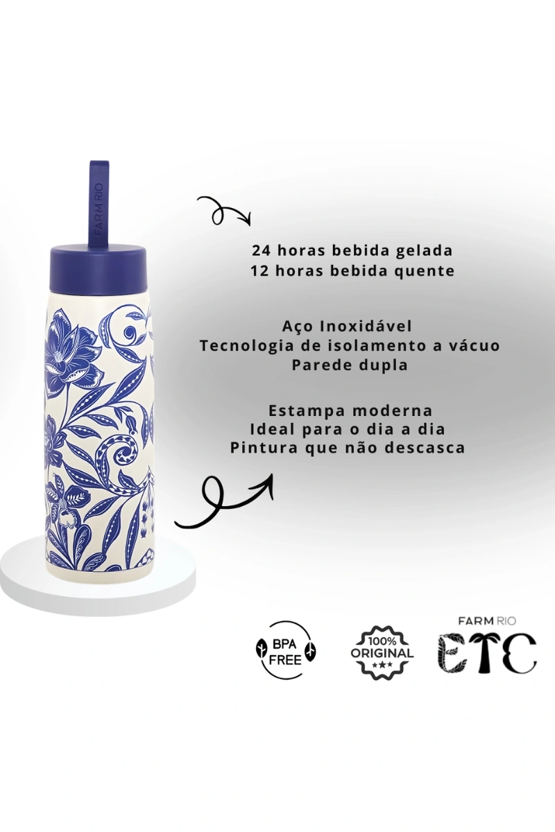 FARM - FARM COCONUT TREE FLOWER THERMAL BOTTLE 750ML - 78332274