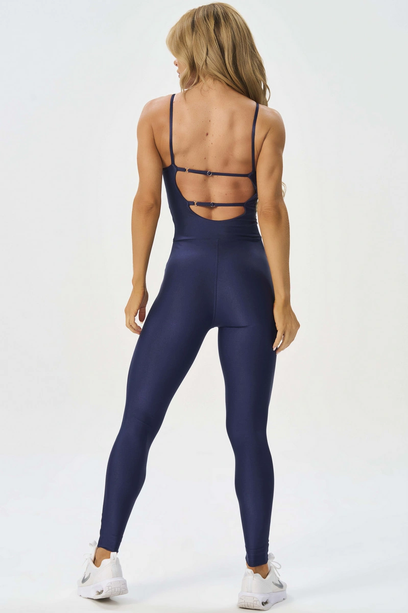 Lets Gym - Contour Navy Blue jumpsuit - 2675NB