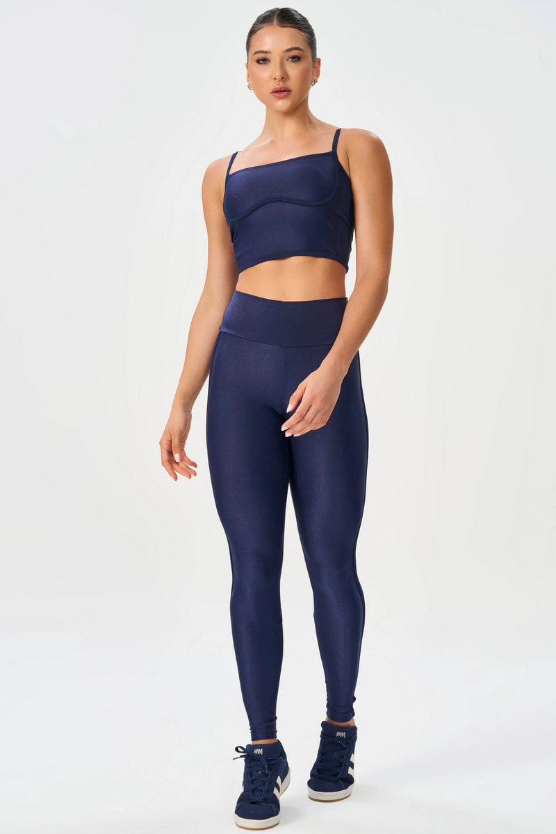 Lets Gym - Cropped Harmony Navy Blue - 2956NB