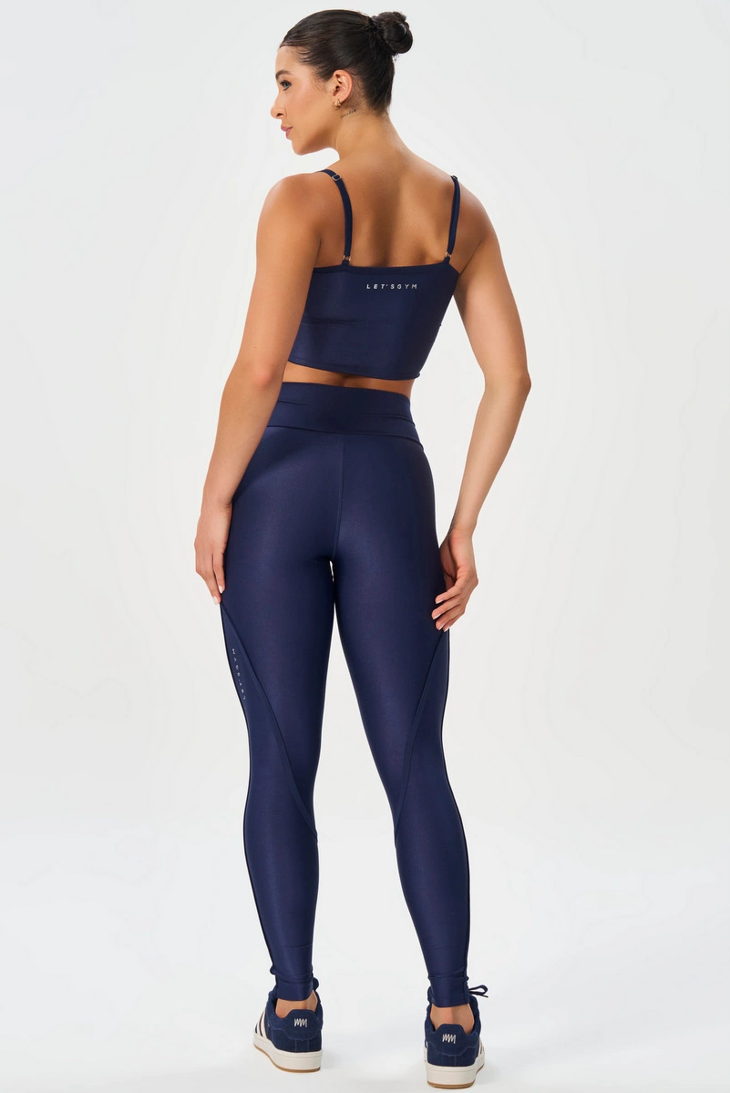 Lets Gym - Cropped Harmony Navy Blue - 2956NB