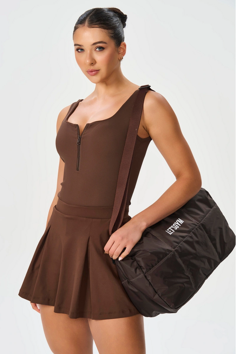 Lets Gym - Short Skirt Sea Energy Coffee - 3098CF