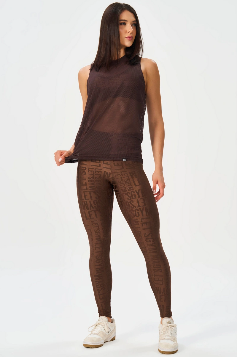 Lets Gym - Tank Shirt Screen Coffee - 3168CF