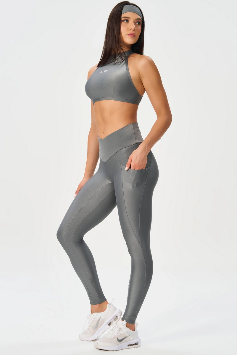 Lets Gym - Bright Form Grey Leggings - 3208GR