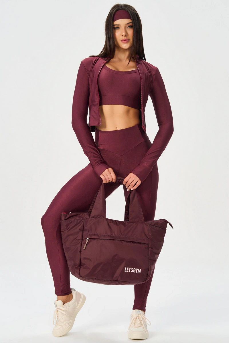 Lets Gym - Bright Form Burgundy Jacket - 3210BG
